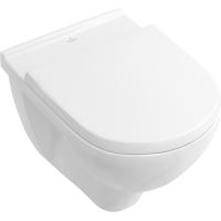 Set vas WC suspendat Villeroy & Boch O.Novo  cu capac soft close si quick release  alb