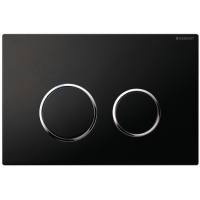 Clapeta Geberit Sigma 20 Easy to Clean negru mat/crom