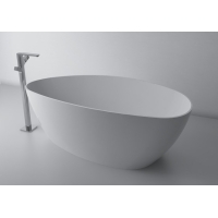 Cada freestanding Cast Marble Praga 157x70 alba