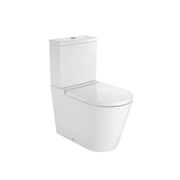 Set WC monobloc BTW Roca Inspira Round Rimless