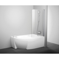 Paravan Ravak CVSK1 pentru cada Rosa 140/150cm crom lucios/transparent