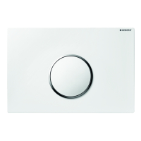 Clapeta Geberit Sigma 10 alb/crom lucios/alb