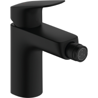 Baterie bideu HansGrohe Logis 100  ventil pop-up  negru mat