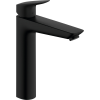 Baterie lavoar inalta HansGrohe Logis 190  ventil pop-up  negru mat