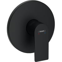 Baterie dus Hansgrohe Rebris E montaj incastrat negru mat