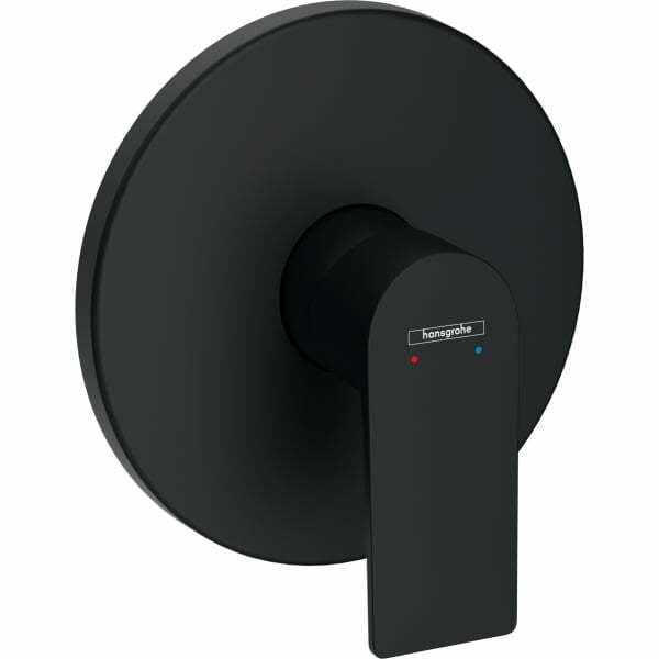 Baterie dus Hansgrohe Rebris E montaj incastrat negru mat