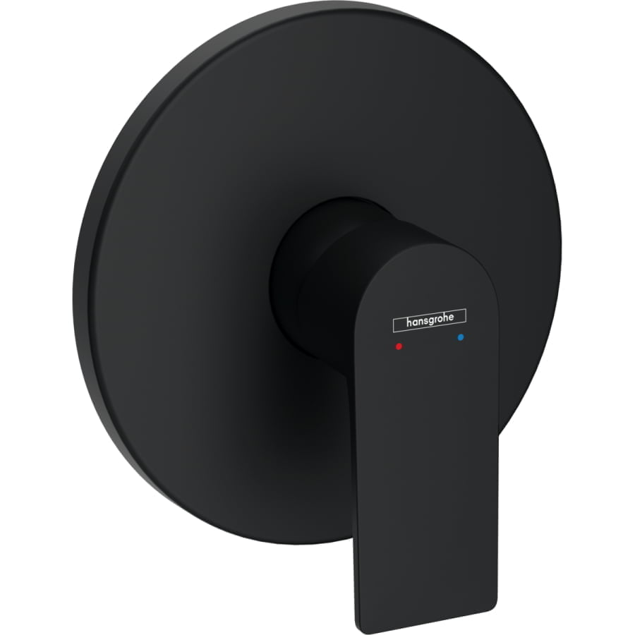 Baterie dus Hansgrohe Rebris E montaj incastrat negru mat