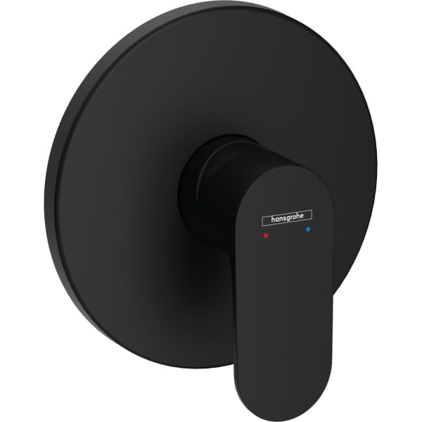 Baterie dus Hansgrohe Rebris S montaj incastrat negru mat