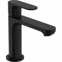 Baterie lavoar Hansgrohe Rebris S 110 ventil pop-up negru mat