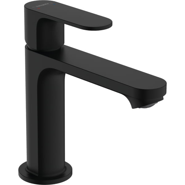 Baterie lavoar Hansgrohe Rebris S 110 ventil pop-up negru mat