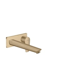 Baterie lavoar perete HansGrohe Talis E pipa 225mm bronz antichizat