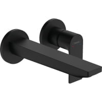 Baterie lavoar perete Hansgrohe Rebris E pipa 200mm negru mat