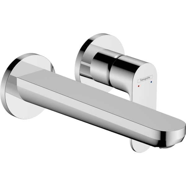 Baterie lavoar perete Hansgrohe Rebris S pipa 200mm crom lucios
