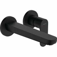 Baterie lavoar perete Hansgrohe Rebris S pipa 200mm negru mat