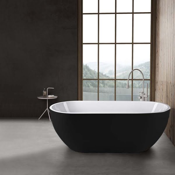 Cada freestanding Florida Aura Black 170 negru lucios