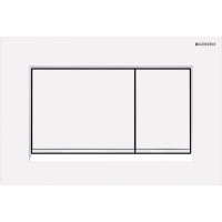 Clapeta Geberit Sigma 30 Easy to Clean alb mat/crom