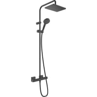 Coloana de dus Hansgrohe Vernis Shape 230 cu baterie termostatata negru mat