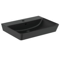 Lavoar dreptunghiular Ideal Standard Connect Air Cube 60cm negru mat
