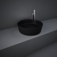 Lavoar rotund Rak Feeling 42cm negru mat