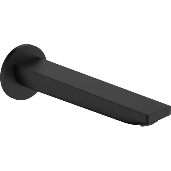 Pipa cada Hansgrohe Rebris E negru mat