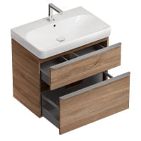 Set mobilier cu 2 sertare Geberit Smyle Square 90cm nuc