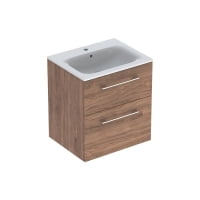 Set mobilier cu 2 sertare Geberit Selnova Square 60cm nuc