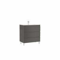 Set mobilier stativ cu 3 sertare Gala Daily cu lavoar 80cm