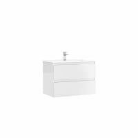 Set mobilier suspendat cu 2 sertare Gala Daily cu lavoar 80cm