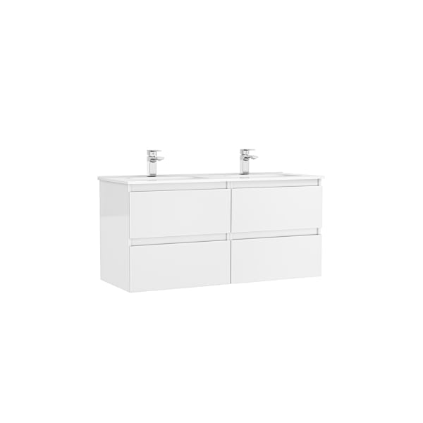 Set mobilier suspendat cu 4 sertare Gala Daily cu lavoar 120cm