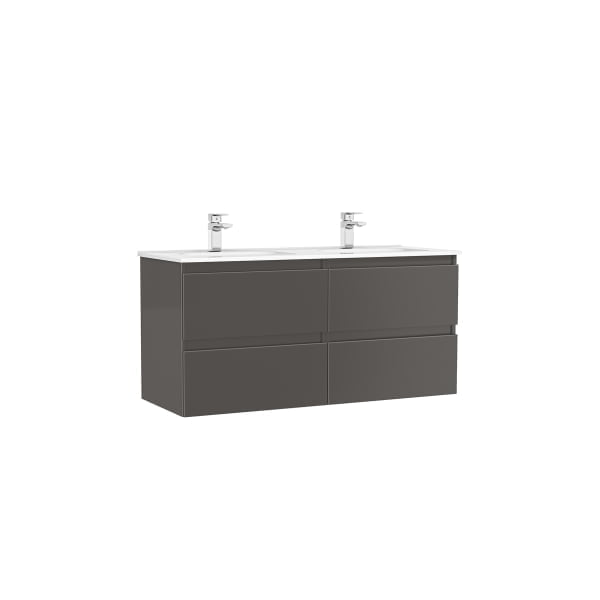Set mobilier suspendat cu 4 sertare Gala Daily cu lavoar 120cm