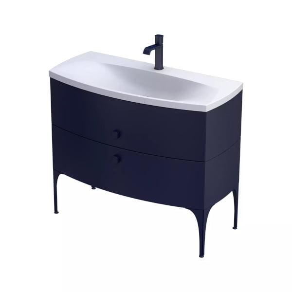 Set mobilier suspendat Oristo Louis 102cm cu 2 sertare
