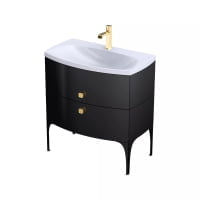 Set mobilier suspendat Oristo Louis 82cm cu 2 sertare
