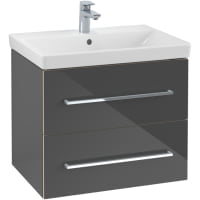 Set mobilier suspendat Villeroy & Boch Avento 62cm gri lucios