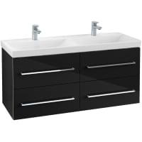 Set mobilier suspendat Villeroy & Boch Avento120cm negru lucios