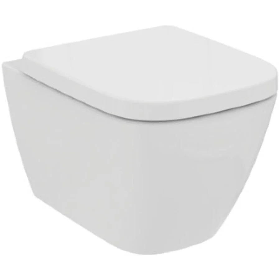 Set vas wc suspendat compact Ideal Standard I.Life S Rimless+ cu capac soft close