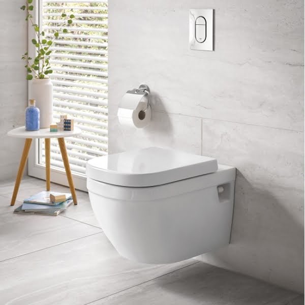 Set vas WC suspendat Grohe Euro Ceramic Rimless 54cm alb