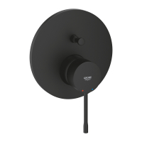Baterie cada dus Grohe Essence New montaj incastrat  Phantom Black  negru mat