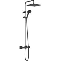 Coloana de dus Hansgrohe Vernis Shape 240 cu baterie termostatata negru mat