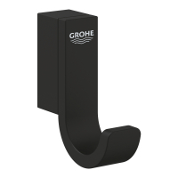Cuier simplu Grohe Selection Phantom Black  negru mat