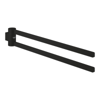 Suport prosop cu doua brate Grohe Selection Phantom Black  negru mat