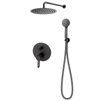 Set dus incastrat FDesign Zaffiro negru mat