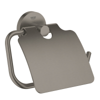 Suport hartie igienica cu aparatoare Grohe Essentials  Brushed Hard Graphite  antracit periat