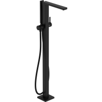 Baterie cada montaj pe pardoseala Hansgrohe Tecturis E  negru mat