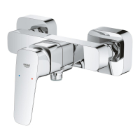 Baterie dus Grohe Cubeo  crom lucios