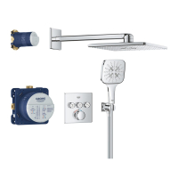Sistem dus incastrat Grohe Grohtherm SmartControl Rainshower SmartActive 310 Cube