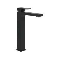 Baterie lavoar inalta Villeroy&Boch Architectura Square, cu ventil click-clack, negru mat
