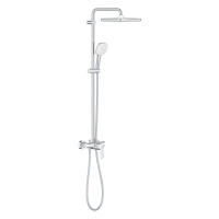 Coloana de dus cu baterie monocomanda Grohe New Tempesta Cube 250 crom lucios