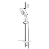 Set dus cu bara Grohe Rainshower SmartActive  Cube 130 cu 3 tipuri de jet, crom lucios