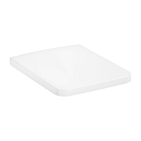 Capac WC  HansGrohe Elupura Q cu inchidere lenta, alb