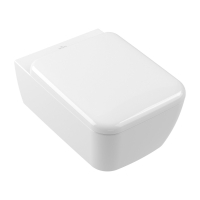 Set vas WC suspendat Villeroy&Boch Skyla TwistFlush cu capac soft close, alb